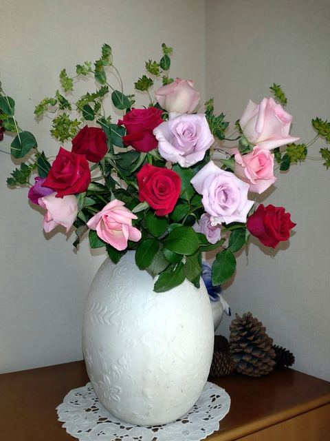館内の花としつらえの写真