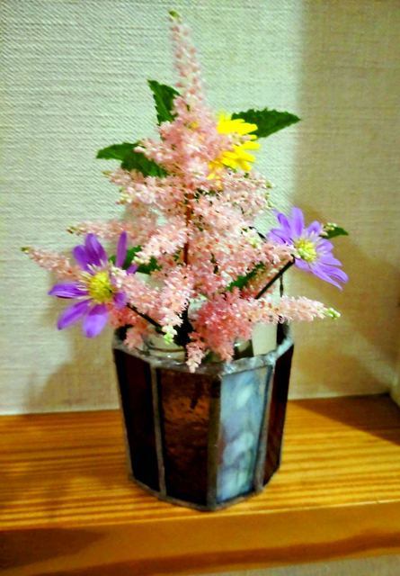館内の花としつらえの写真