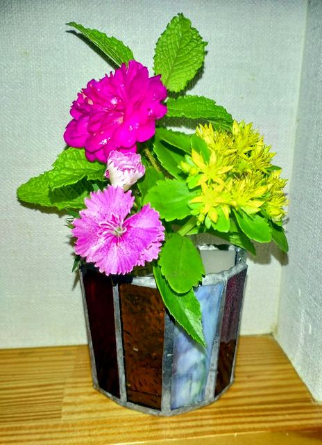 館内の花としつらえの写真