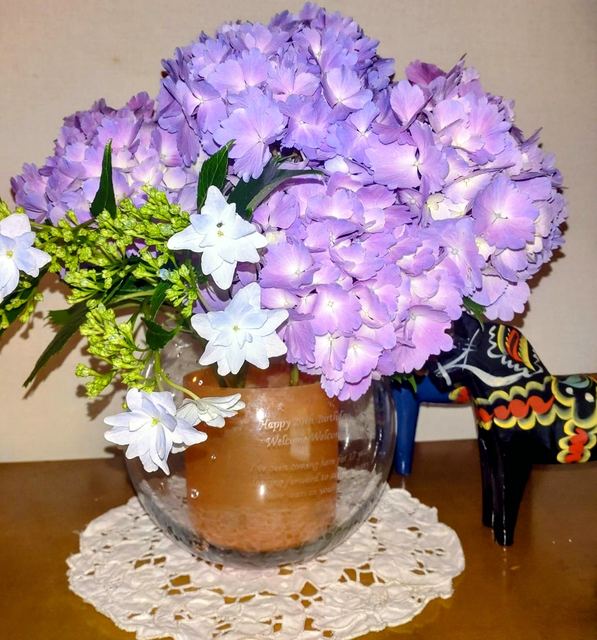 館内の花としつらえの写真