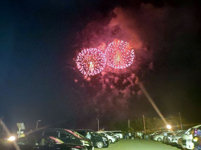 夏の花火の写真