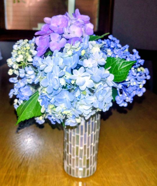 館内の花としつらえの写真