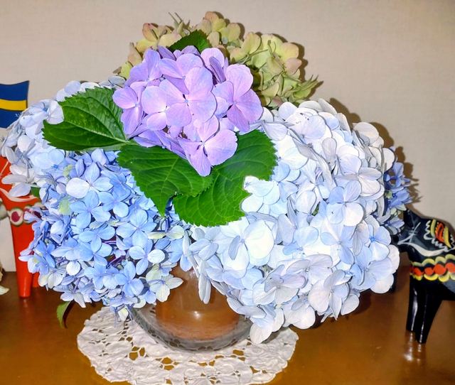 館内の花としつらえの写真